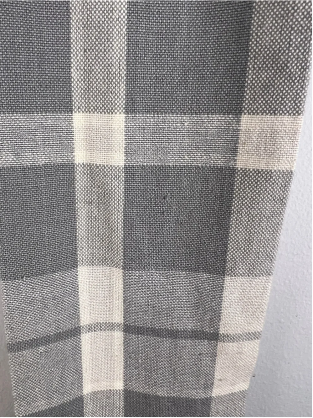 NWT Demdaco Kitchen Boa Talk Foodie To Me Gray Plaid Kitchen Neck Towel Cotton